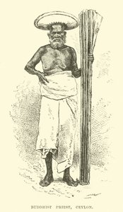 Buddhist Priest, Ceylon  af English School