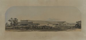 Building for the Great Exhibition in London, 1851dani af English School
