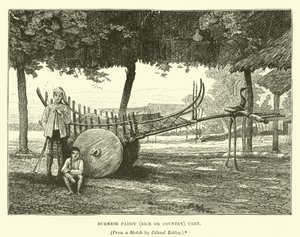 Burmese paddy (Rice or Country) cart  af English School