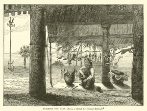 Burmese toy girl  af English School