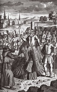 Brændende martyrer, illustration fra 