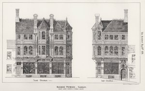 Forretningslokaler, Cardiff (gravering) af English School