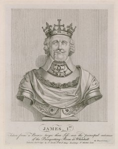 Buste af James I af English School