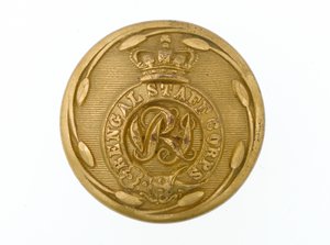 Button, Bengal Staff Corps, 1876-1891 af English School