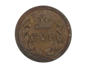 Button, Calcutta Volunteer Rifles, før 1901 af English School