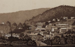 Buxton: Matlock Bath (litho) af English School