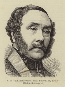 C R Sackville-West, jarl Delawarr, KCB (gravering) af English School