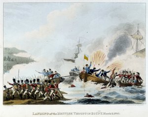 Kampagne (Ekspedition) af Egypten (1798-1801): Afbarkning af den engelske hær i Egypten, 8. marts af English School