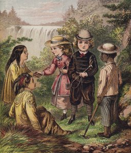 Kanadische und amerikanische Kinder