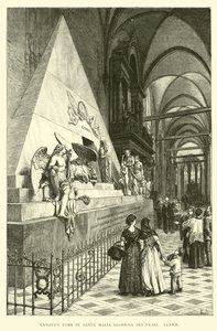 Canovas Tomb in Santa Maria Gloriosa dei Frari, Venice 
