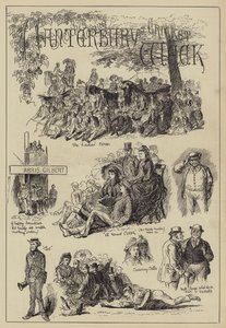 Canterbury Cricket Woche (Gravur) von English School
