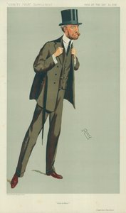 Kaptajn G S C Swinton, øst og vest, 24. juli 1912, tegnefilm Vanity Fair af English School