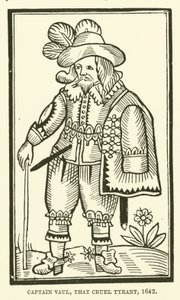 Kaptajn Vaul, den grusomme tyran, 1642 af English School