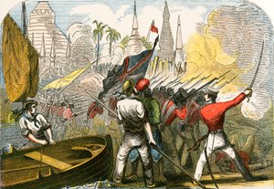 Tilfangetagelse af Rangoon, det burmesiske imperium af English School