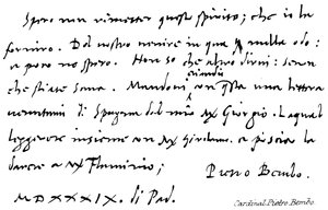 Kardinal Pietro Bembo af English School