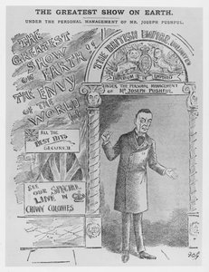 Karikatur von Joseph Chamberlain als Kolonialminister, ca. 1900 von English School