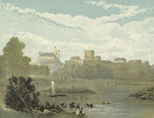 Carlisle Cathedral, South West View af English School