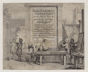 Zimmerleute, Benjamin und John Osgood, Visitenkarte von English School