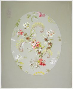 Tæppedesign (wc på papir) af English School