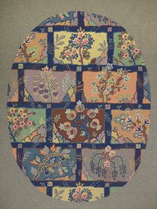 Tæppedesign (wc på papir) af English School