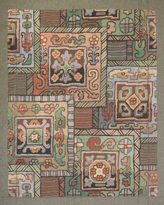 Tæppedesign (wc på papir) af English School