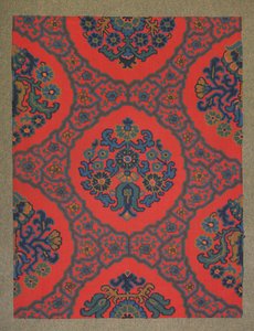 Tæppedesign (wc på papir) af English School