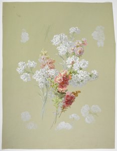 Tæppedesign (wc på papir) af English School