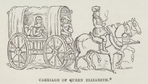 Dronning Elizabeths vogn (gravering) af English School