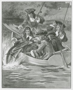 "Med sig bærer han væbnerens bælte og sværd" (litografi) af English School