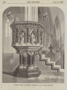 Udskåret prædikestol, St Mary