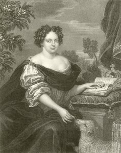 Katarina af Braganza. Dronning af Karl den Anden af English School