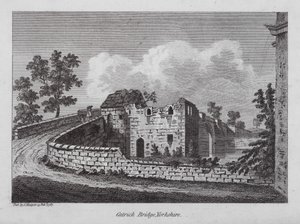 Catrick Bridge, Yorkshire (gravering) af English School