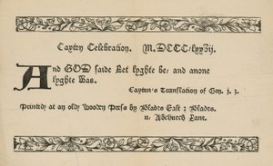 Caxton-fest af English School