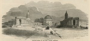 Zentralallee des West London Cemetery von English School