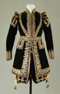Ceremonikostume, 1821 (tekstil) af English School