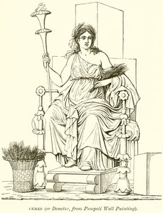 Ceres (eller Demeter, fra Pompeji vægmaleri) af English School