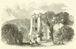Cerne Abbey (gravering) af English School