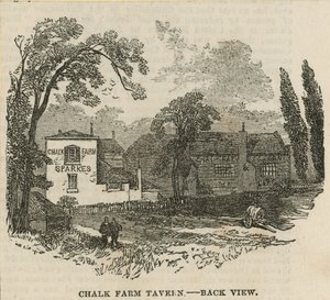 Chalk Farm Tavern, London, set bagfra af English School