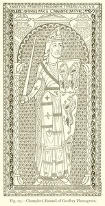 Champleve Emalje af Geoffrey Plantagenet af English School