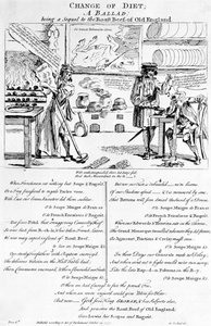 Diætændring, en ballade, 1757 af English School