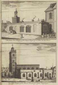 Chapel Royal of St Peter i Tower og Church of St Giles Cripplegate, London