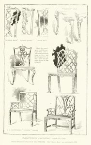 Karakteristiske Chippendale stole-design