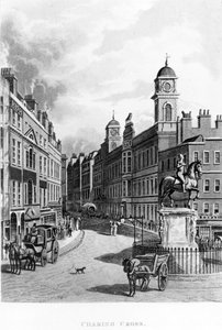 Charing Cross, ser op på Stranden, 1811 af English School