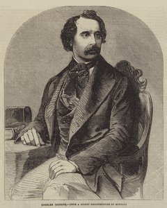 Charles Dickens (gravering) af English School