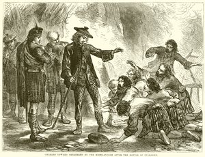 Charles Edward i ly af højlænderne efter slaget ved Culloden