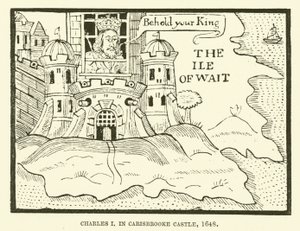Charles I, i Carisbrooke Castle af English School