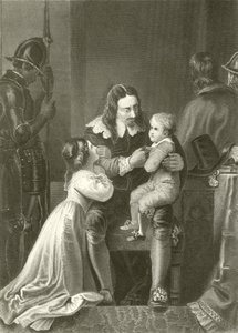 Charles I tager afsked med sine børn af English School