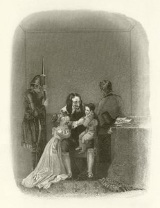 Charles I tager afsked med sine børn af English School