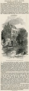 Charles Lambs House, nær Islington af English School