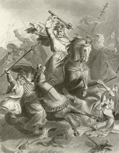 Charles Martel hos Tours af English School